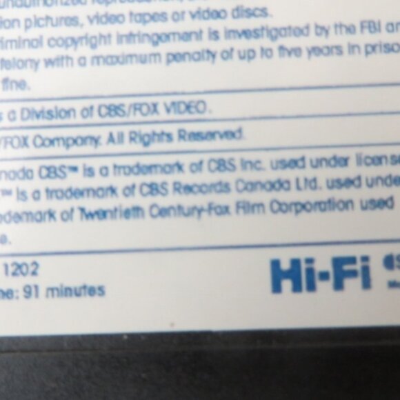 DAMNATION ALLEY - 1977 - VHS (1985 Release) - Picture 7 of 7